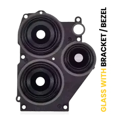 Back Camera Lens With Bracket / Bezel Compatible For Xiaomi Redmi Note 12R (Black)