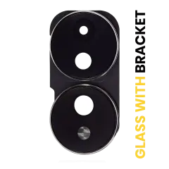 Back Camera Lens With Bracket Compatible For Honor 70 (Crystal Silver)