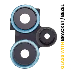 Back Camera Lens With Bracket / Bezel Compatible For Xiaomi Redmi Note 12 Turbo / Poco F5 (Blue)