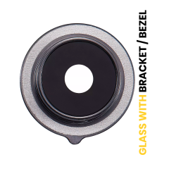 Back Camera (Macro) Lens With Bracket / Bezel Compatible For Xiaomi Redmi Note 13 Pro Plus 5G (Black)