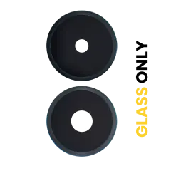 Back Camera Lens (Glass Only) Compatible For Xiaomi Redmi 14C (2 Piece Set) (Midnight Black)