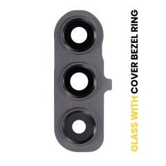 Back Camera Lens With Cover Bezel Ring Compatible For Samsung Galaxy S24 FE 5G (Graphite)