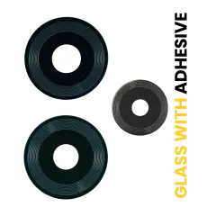 Back Camera Lens (Glass Only) With Adhesive Compatible For Xiaomi Redmi 12 4G
