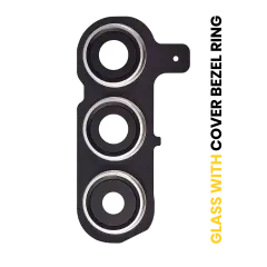 Back Camera Lens With Cover Bezel Ring Compatible For Samsung Galaxy S24 Plus 5G (Premium) (Amber Yellow)