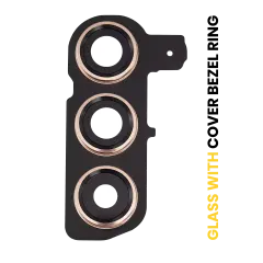 Back Camera Lens With Cover Bezel Ring For Samsung Galaxy S24 5G (Premium) (Sandstone Orange)