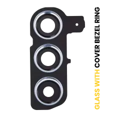 Back Camera Lens With Cover Bezel Ring For Samsung Galaxy S24 5G (Premium) (Sapphire Blue)