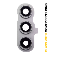 Back Camera Lens With Cover Bezel Ring Compatible For Samsung Galaxy S23 FE 5G (Premium) (Graphite)