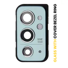 Back Camera Lens With Cover Bezel Ring Compatible For OnePlus 9RT 5G (Blue)
