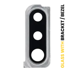 Back Camera Lens With Bracket / Bezel Compatible For Samsung Galaxy A30s (A307 / 2019) (Silver)