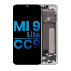 LCD Assembly With Frame Compatible For Xiaomi Mi 9 Lite / CC9 (Aftermarket: Incell) (Pearl White)