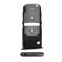 Single Sim Card Tray For Motorola Moto Z4 (XT1980 / 2019) (Black)
