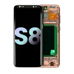 OLED Assembly With Frame For Samsung Galaxy S8 (Service Pack) (Maple Gold)