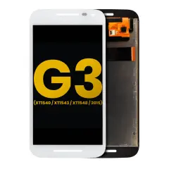 LCD Assembly Without Frame For Motorola Moto G3 (XT1540 / XT1543 / XT1548 / 2015) (Refurbished) (White)