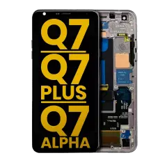 LCD Assembly With Frame Compatible For LG Q7 / Q7 Plus / Q7 Alpha (Refurbished) (Lavender Violet)