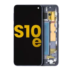 OLED Assembly With Frame Compatible For Samsung Galaxy S10E (Refurbished) (Prism Black)