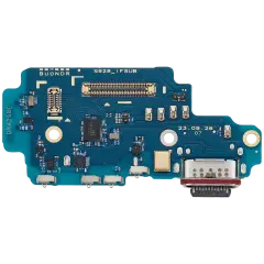 Charging Port Board With Sim Card Reader Compatible For Samsung Galaxy S24 Ultra 5G (S9280) (Dual Card Version) (Premium)