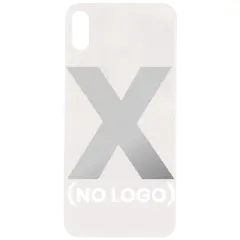 Back Cover Glass For iPhone X (No Logo) (Silver)