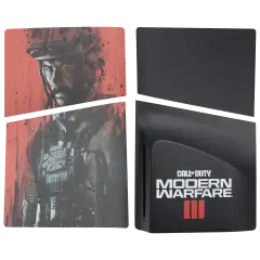 Faceplate Cover (Top & Bottom) Compatible For Sony PlayStation 5 Slim Disc Edition (Call of Duty: Modern Warfare III)