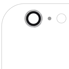 Back Camera Lens Compatible For iPhone 6 Plus / 6S Plus (Silver) (10 Pack) (Real Sapphire l Premium)