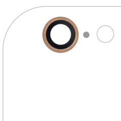 Back Camera Lens Compatible For iPhone 6 / 6S (Gold) (10 Pack) (Real Sapphire l Premium)