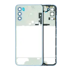 Mid-Frame Housing Compatible For Motorola Moto G71 5G (XT2169 / 2022) (Arctic Blue)
