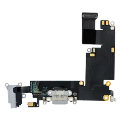 Charging Port Flex Cable Compatible For iPhone 6 Plus (Aftermarket) (Silver)