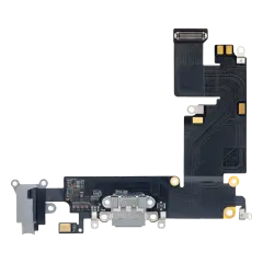 Charging Port Flex Cable Compatible For iPhone 6 Plus (Premium) (Space Gray)