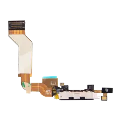 Charging Port Cable Compatible For iPhone 4S (White)