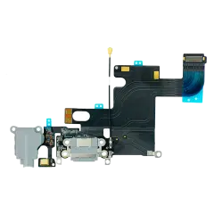 Charging Port Flex Cable Compatible For iPhone 6 (Aftermarket) (Silver)