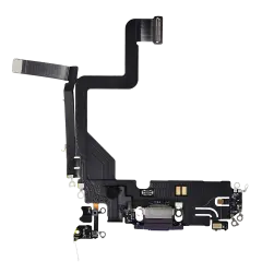 Charging Port Flex Cable Compatible For iPhone 14 Pro (Premium) (Deep Purple)