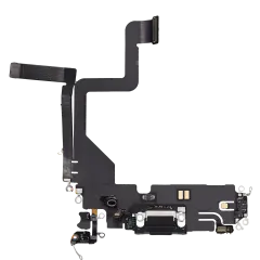 Charging Port Flex Cable Compatible For iPhone 14 Pro (Used OEM Pull) (Deep Purple)