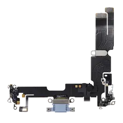 Charging Port Flex Cable Compatible For iPhone 14 Plus (Premium) (Blue)