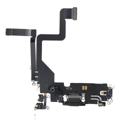 Charging Port Flex Cable Compatible For iPhone 14 Pro (Premium) (Space Black)