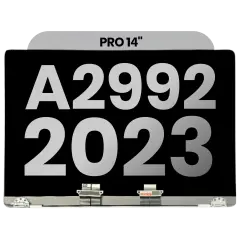 Complete LCD Display Assembly Compatible For MacBook Pro 14" (A2992 / Late 2023) (Used OEM Pull: Grade A) (Space Black)