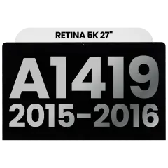 Complete LCD Display Assembly Compatible For iMac 27" Retina 5K (A1419 / Late 2015 / Early 2016) (LM270QQ1 SDB1) (Used OEM Pull: Grade A)