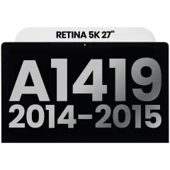 Complete LCD Display Assembly Compatible For iMac 27" Retina 5K (A1419 / Late 2014 / Mid 2015) (LM270QQ1 SDA1 / A2) (Used OEM Pull: Grade A)