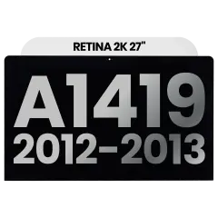 Complete LCD Display Assembly Compatible For iMac 27" Retina 2K (A1419 / Late 2012 / Late 2013) (LM270WQ1 SDF1 / F2) (Used OEM Pull: Grade A)