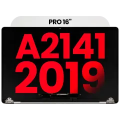 Complete LCD Display Assembly Compatible For MacBook Pro 16" (A2141 / Mid 2019) (Aftermarket Plus) (Silver)