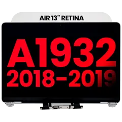Complete LCD Display Assembly Compatible For MacBook Air 13" Retina (A1932 / Late 2018 / Early 2019) (Aftermarket Plus) (Silver)