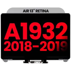 Complete LCD Display Assembly Compatible For MacBook Air 13" Retina (A1932 / Late 2018 / Early 2019) (Aftermarket Plus) (Space Gray)