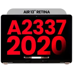 Complete LCD Display Assembly Compatible For MacBook Air 13" Retina (A2337 / Late 2020) (M1) (Aftermarket Plus) (Space Gray)