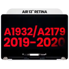 Complete LCD Display Assembly Compatible For MacBook Air 13" Retina (A1932 / Mid 2019) (A2179 / Early 2020) (Aftermarket Plus) (Silver)