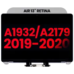 Complete LCD Display Assembly Compatible For MacBook Air 13" Retina (A1932 / Mid 2019) (A2179 / Early 2020) (Aftermarket Plus) (Space Gray)