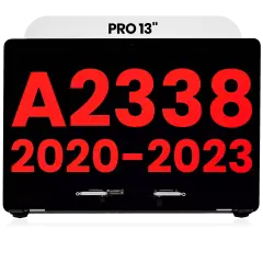Complete LCD Display Assembly For MacBook Pro 13" A2338 (2020) / (Aftermarket Plus) (Silver)