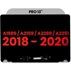 Complete LCD Display Assembly Compatible For MacBook Pro 13" (A1989 / Late 2018 / Early 2019) (A2159 / Mid 2019) (A2289 / A2251 / Mid 2020) (Aftermarket Plus) (Space Gray)