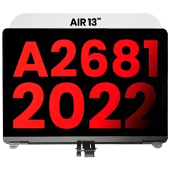 Complete LCD Display Assembly Compatible For MacBook Air 13" (A2681 / Mid 2022) (Aftermarket Plus) (Silver)