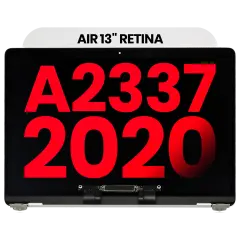 Complete LCD Display Assembly Compatible For MacBook Air 13" Retina (A2337 / Late 2020) (M1) (Aftermarket Plus) (Silver)