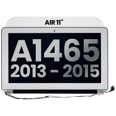 Complete LCD Display Assembly Compatible For MacBook Air 11" (A1465 / Mid 2013 / Early 2014 / Early 2015) (Used OEM Pull: Grade B)