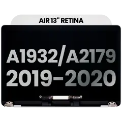 Complete LCD Display Assembly Compatible For MacBook Air 13" Retina (A1932 / Mid 2019) / (A2179 / Early 2020) (Used OEM Pull: Grade B) (Silver)