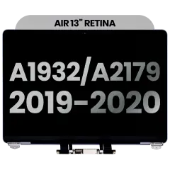 Complete LCD Display Assembly Compatible For MacBook Air 13" Retina (A1932 / Mid 2019) (A2179 / Early 2020) (Used OEM Pull: Grade B) (Space Gray)